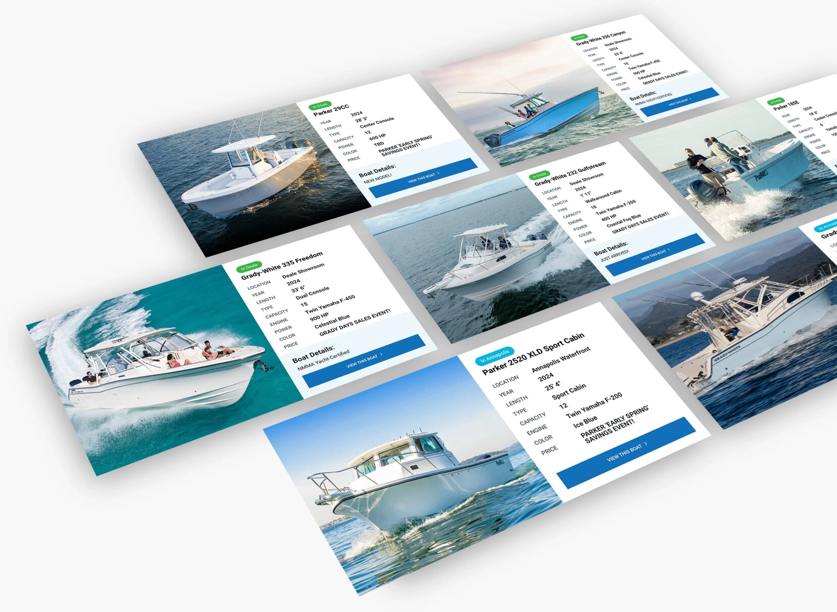 Tri-State Marine boat inventory listing