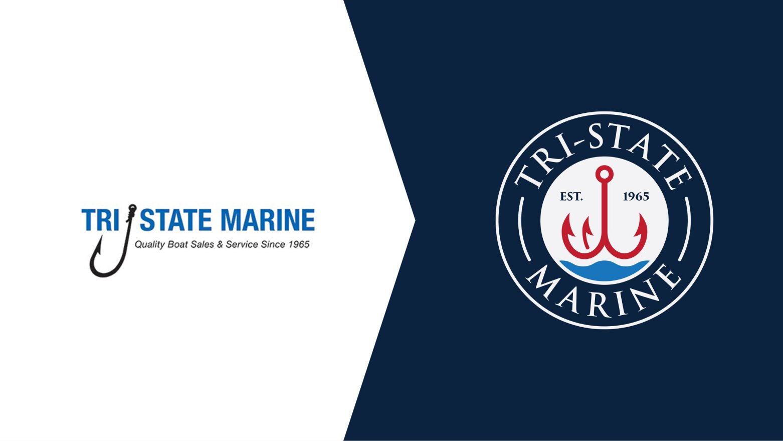 Tri-State Marine logo evolution